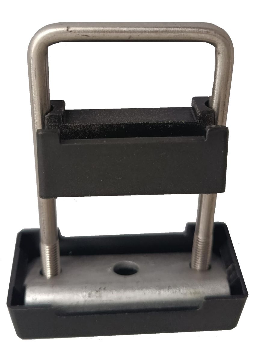 U-Bügel Mattenhalter für Pfosten 60 x 40 mm Doppelstabzaun - Paket á 10 Stk.